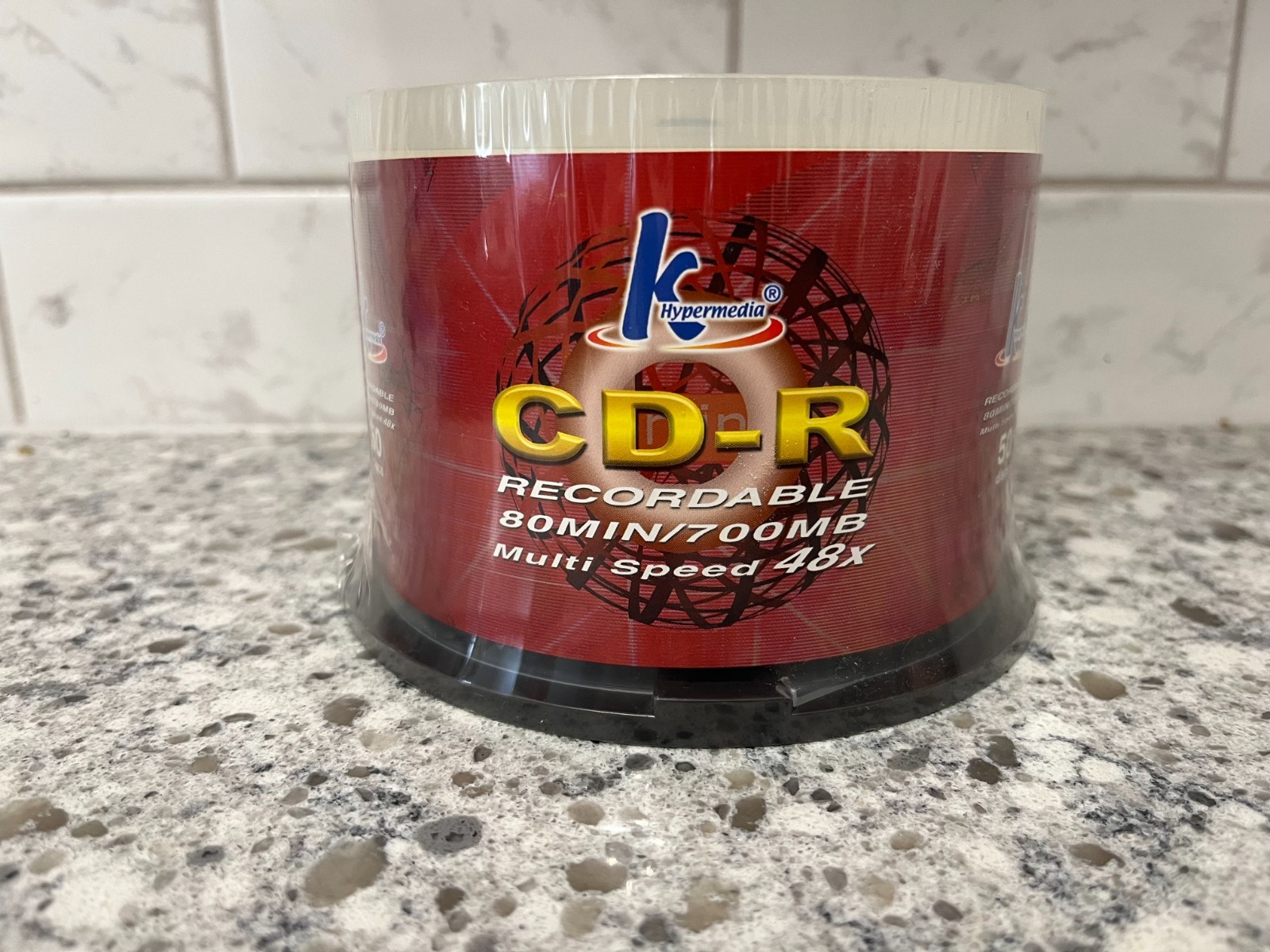 K Hypermedia CD-R -50 Pack -700mb - Multi Speed 48x - Factory Sealed