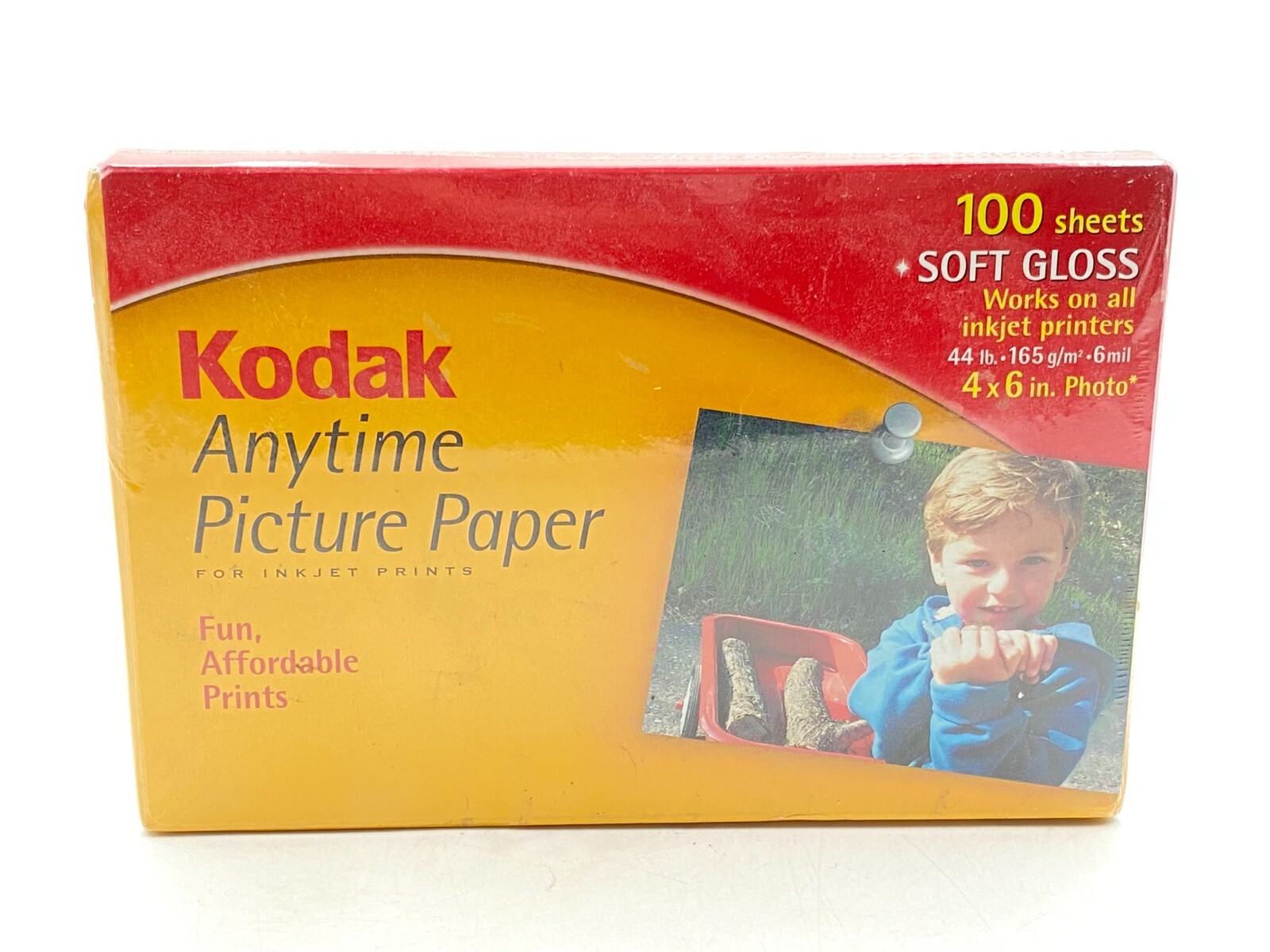 Kodak Photo Paper Anytime Picture Soft Gloss 4x6 100 Sheets Sealed New NIP