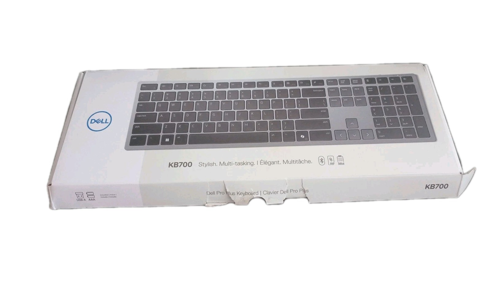 Dell KB700 Multi Device Wireless Keyboard (Gray) KB700-GY-R-US Please Read