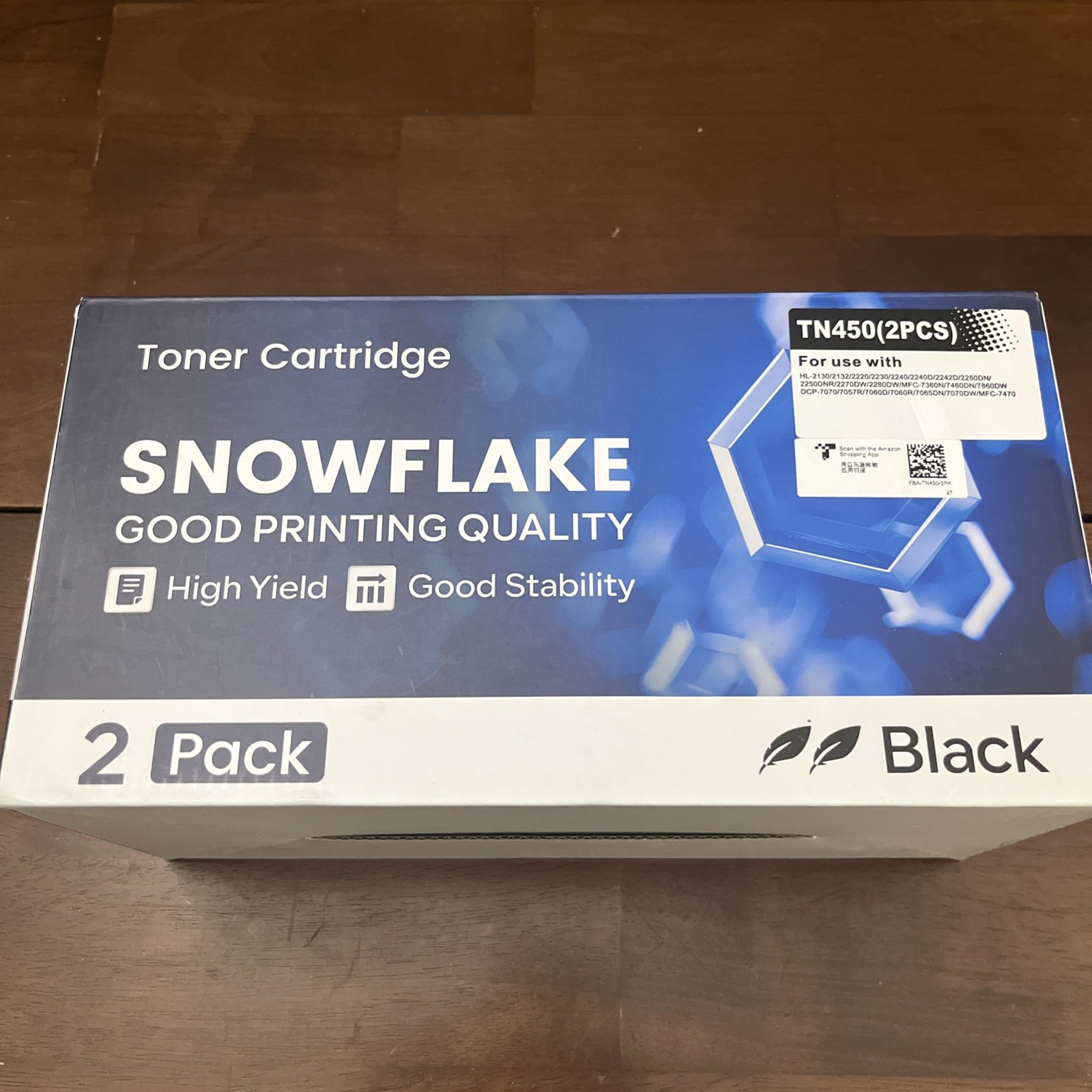 Snowflake High Yield High Compatibility Toner Cartridge - 2-Pack - Black- TN450