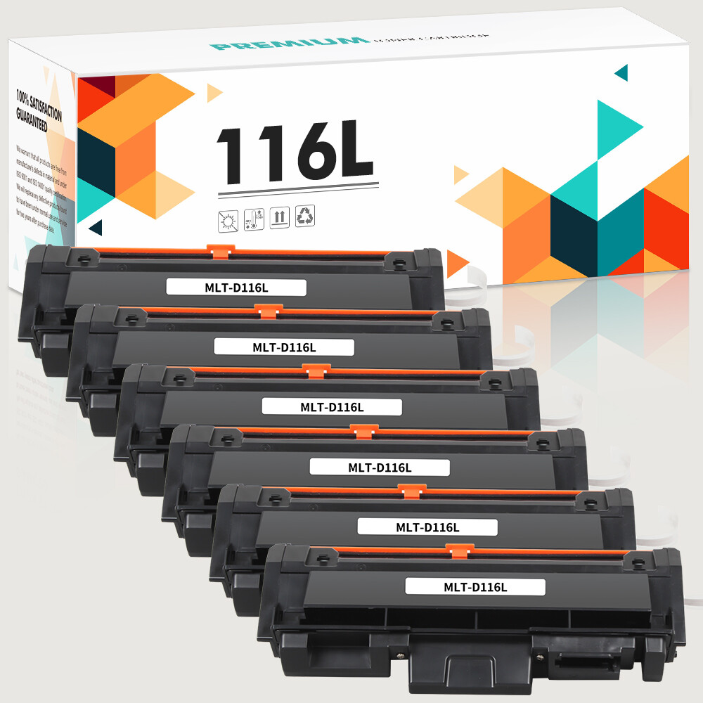 6PK MLT-D116L Toner Fits for Samsung Xpress SL-M2836 SL-M2875FW M2875FD M2876FH