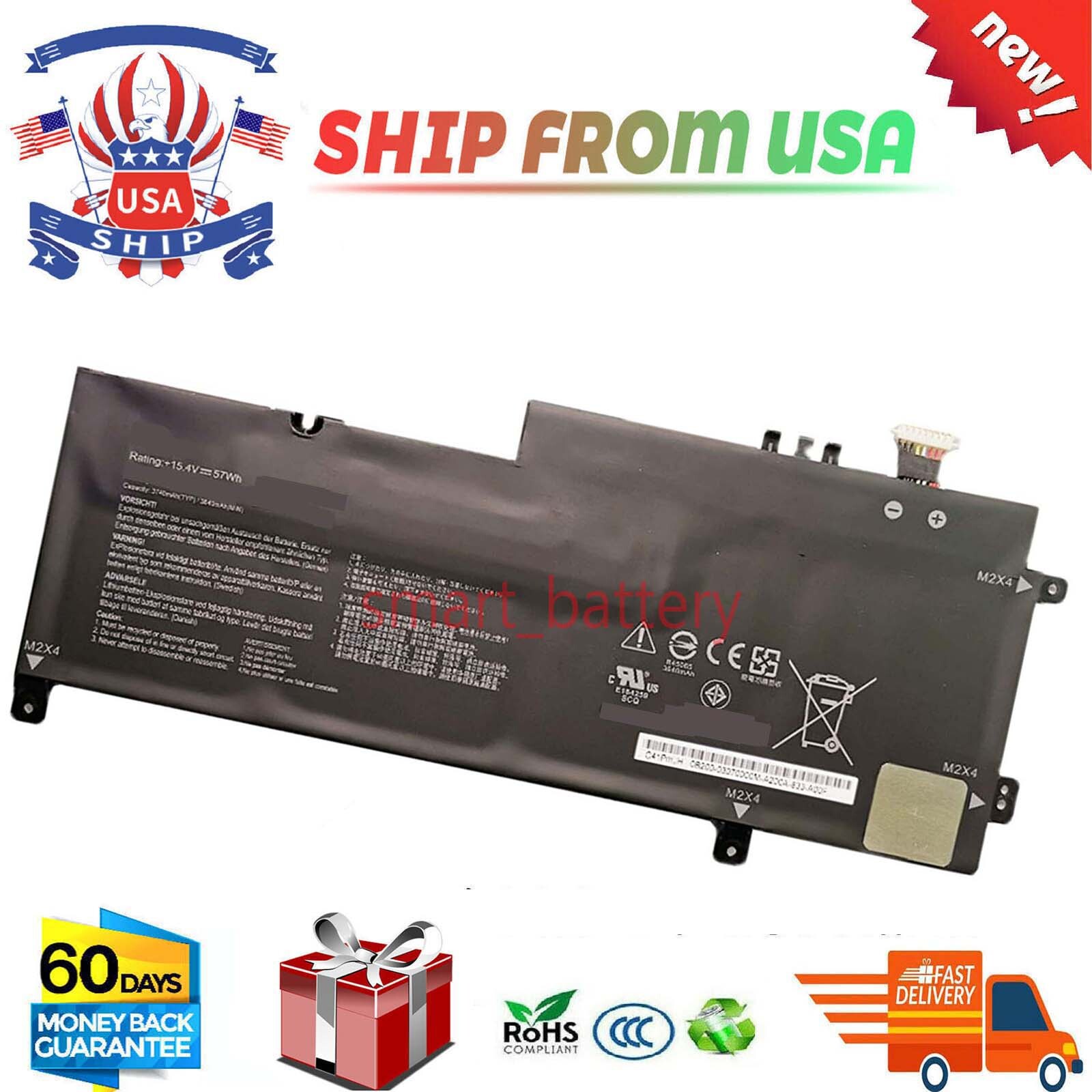 C41N1809 Battery for ASUS ZenBook Flip 15 Q546FD 0B200-03440000 15.4V 57Wh 4Cell