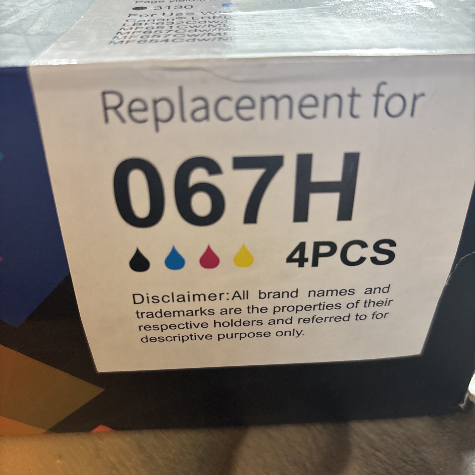067H Toner Cartridge Compatible Replacement for Canon MF656Cdw w/Chip (4 color)
