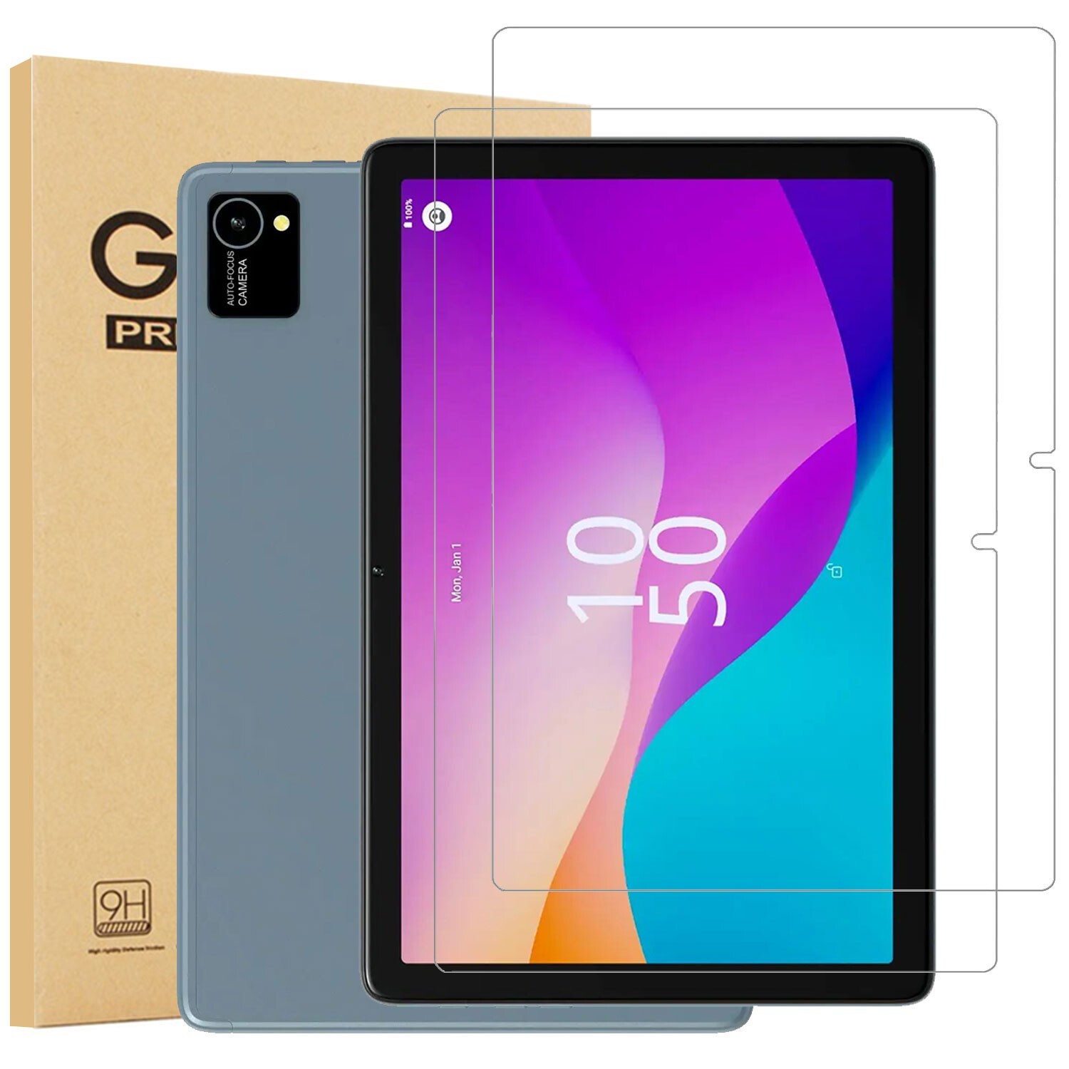 (2 Pack) Tempered Glass Screen Protector For Digiland 10.1" Tablet Model DL1050