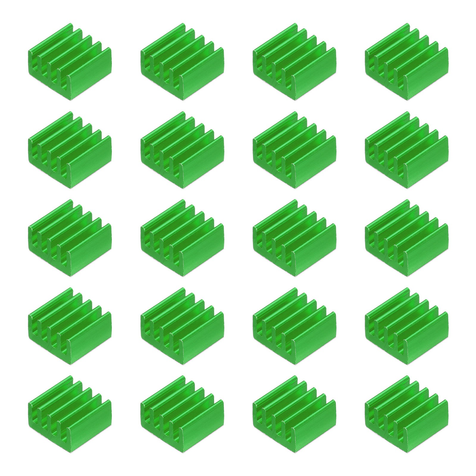 20Pcs 9x9x5mm Heatsink Aluminum Radiator Heat Sink Green