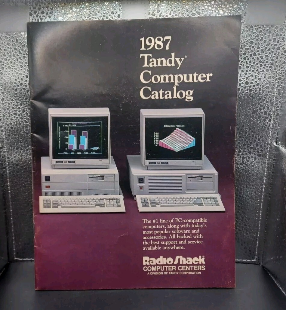 Vintage 1987 Tandy Computer Radio Shack Muncie Indiana Catalog Booklet