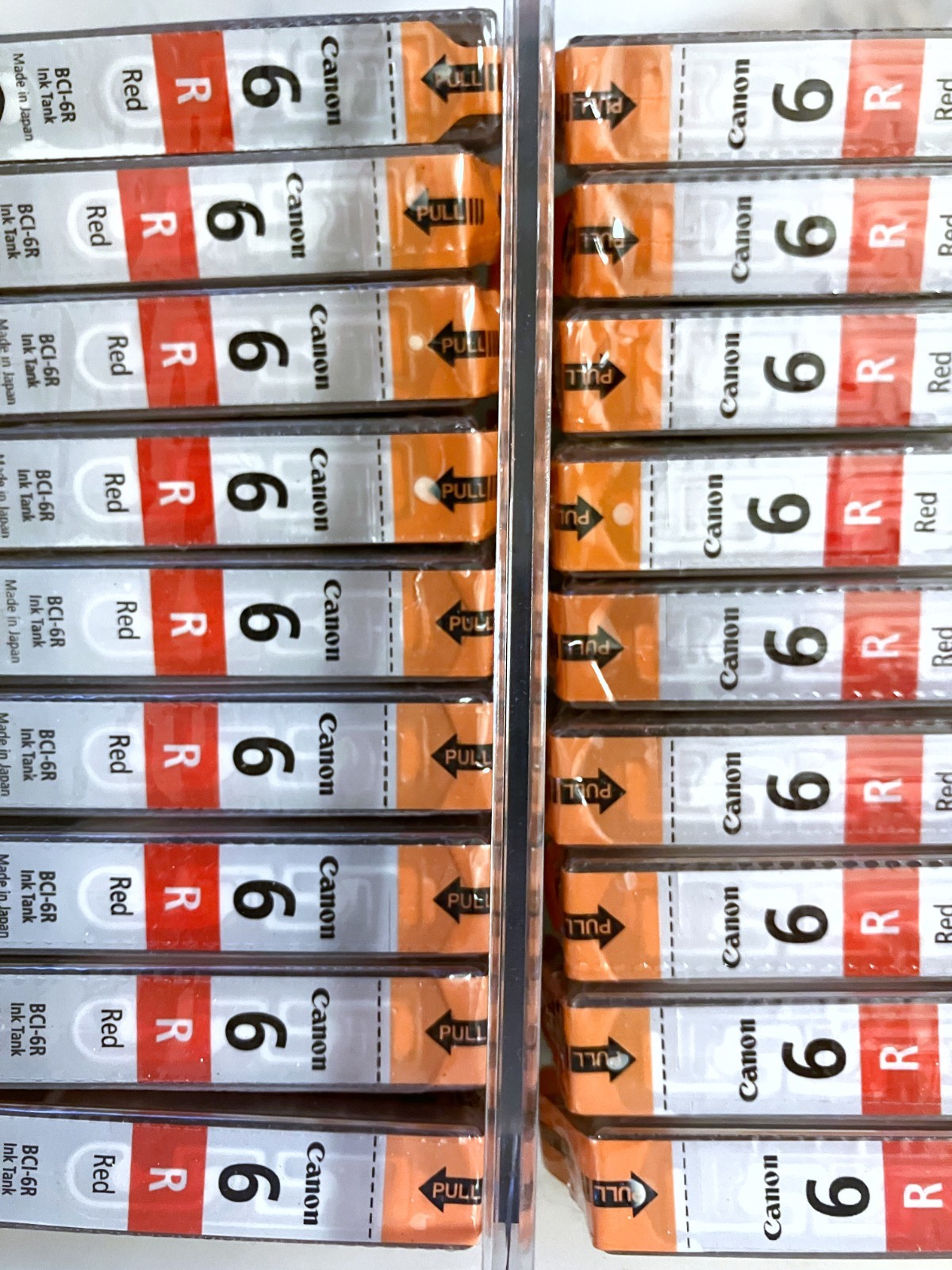 Genuine Canon OEM BCI-6 Red Ink Cartridge BCI-6R Lot i9900. Sealed.