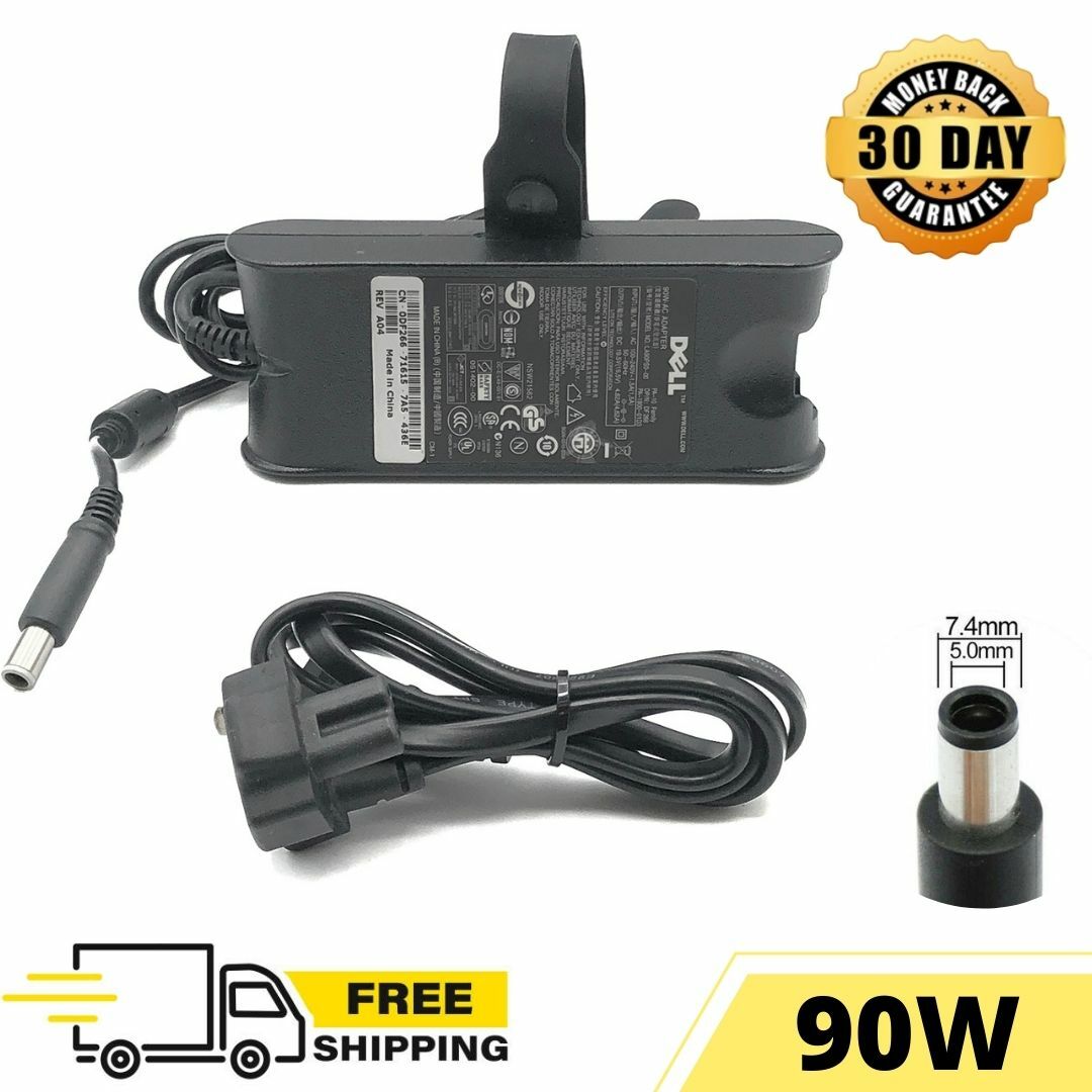 90W Dell Original Power Adapter Charger FA90PS0-00 GX808 MM545 LA90PS0-00 w/cord