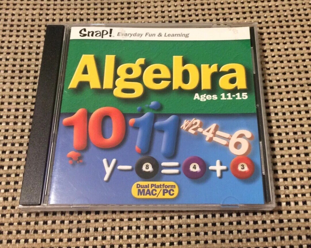 Snap Algebra Cd Ages 11–15 Dual Platform Mac Pc Cd Rom
