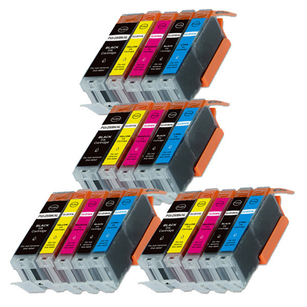 20 PK Quality Ink Set w/ Chip for for Canon PGI-250XL 251 MG6620 MX722 MX922