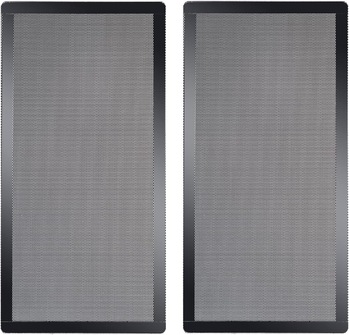 Easy Install 2-Pack Magnetic Dust Filters 120x240mm - Quiet PC Cooler Solution