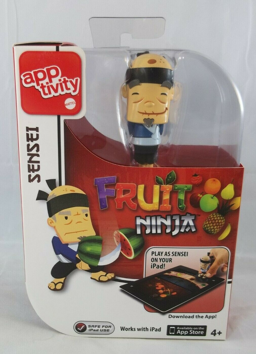 2012 Fruit Ninja Sensei Apptivity iPad Interactive Figure Radica Mattel game 4+