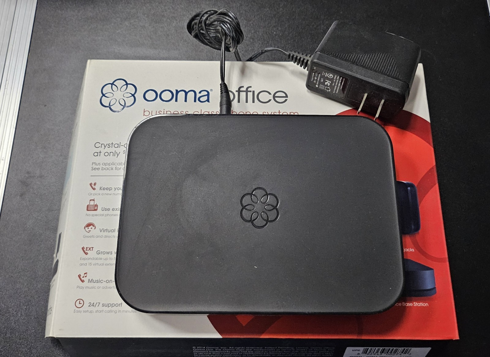 Ooma Office Base Station Business VOIP System with adapter - TESTED