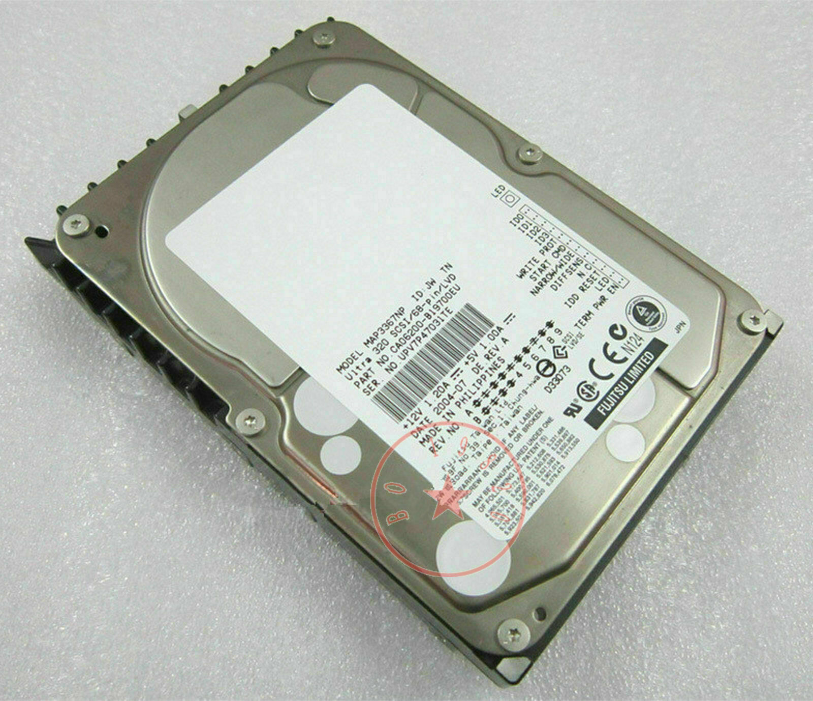 hp/Fujitsu MAP3367NP 36.7GB 10K RPM 8MB 3.5″ SCSI Ultra320 68-Pin Hard Drive HDD