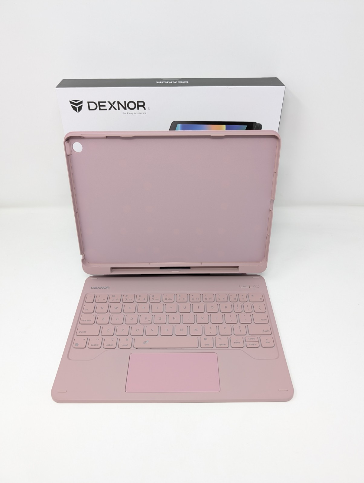 Dexnor Keyboard Case for iPad 9th/8th/7th Gen 10.2 Inch with Trackpad - Pink
