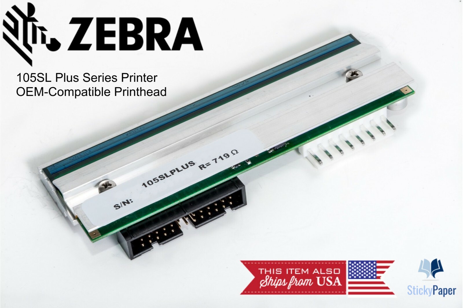 Zebra 105SL Plus 300 dpi Compatible Printhead (P1053360-019)