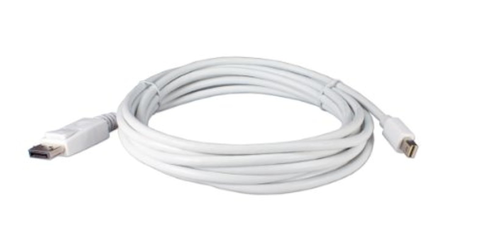 QVS Mini DisplayPort Male To DisplayPort Male Cable MDPDP-1M Very Good