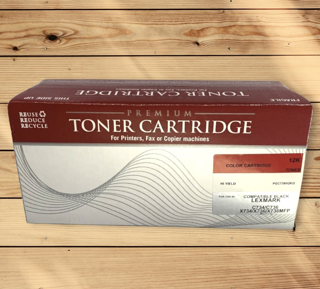 Lexmark Compatible Premium Toner Cartridge C734|C736|X734|X736|X738 | BLACK |