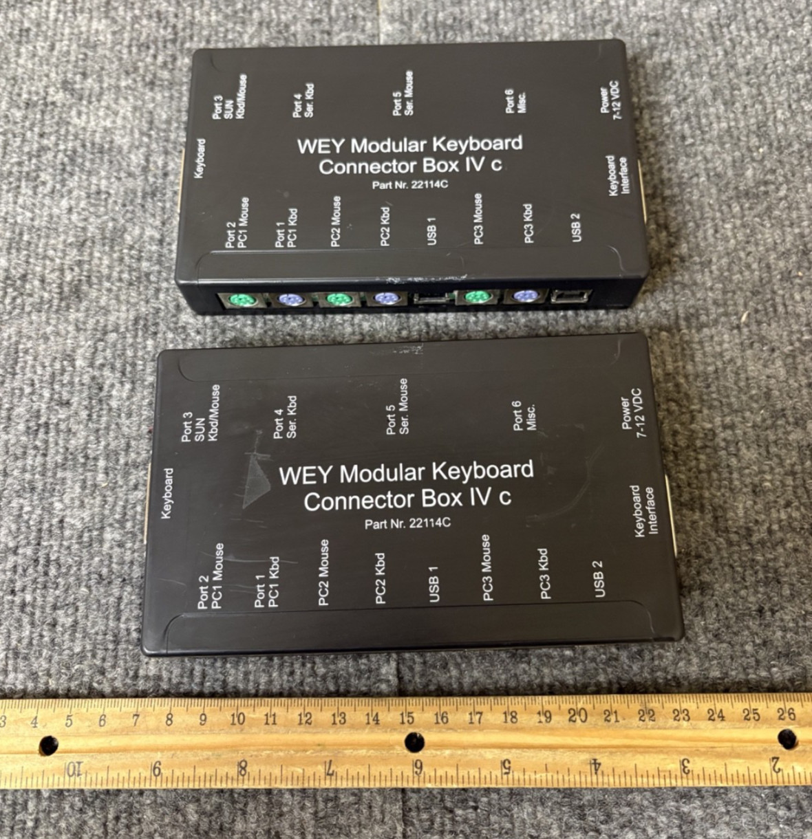 Lot of 2 GMK 22114C WEY Modular Keyboard Connector Box IV C (Units Only)