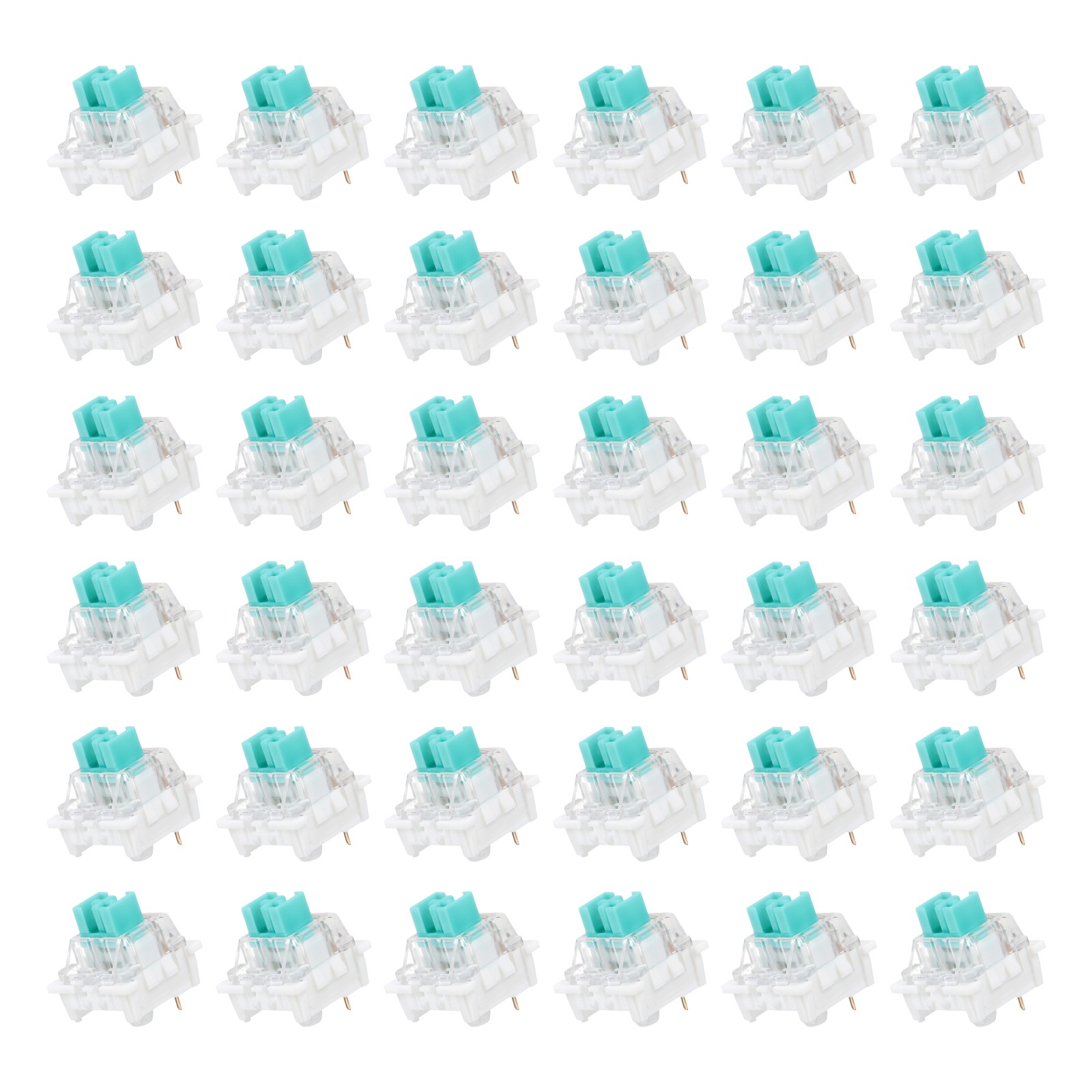 36pcs Green Keyboard Switches 3-Pin 65gf Linear Keyboard Switch Replacement