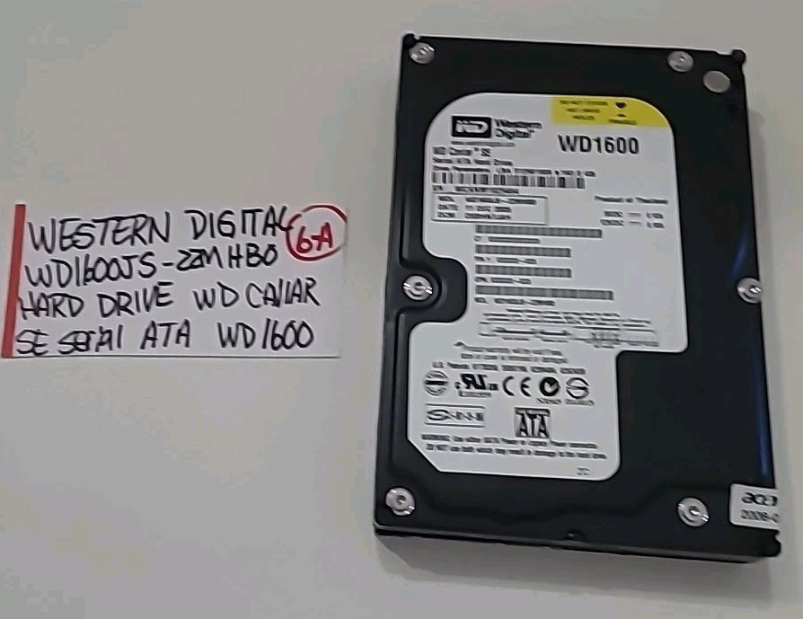 Western Digital WD1600JS-22MHBO Hard Drive Wd Caviar SE Serial ATA Wd1600 (6-A)