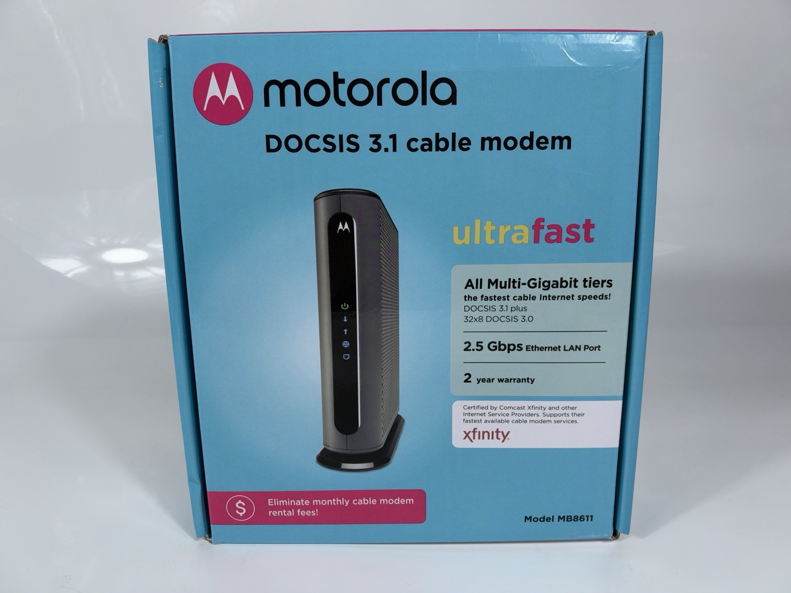 Motorola MB8611 DOCSIS 3.1 Cable Modem 2.5Gbps NEW Xfinity