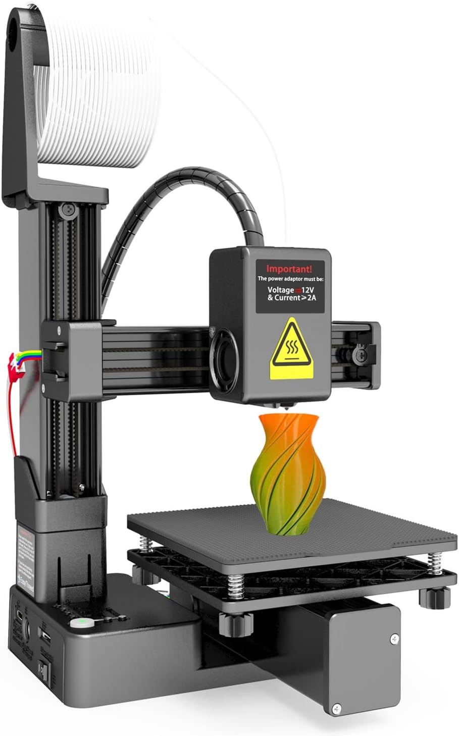 Portable 3D Printer Compact FDM 3D Printer W/ Removable Build Plate PLA & TPU