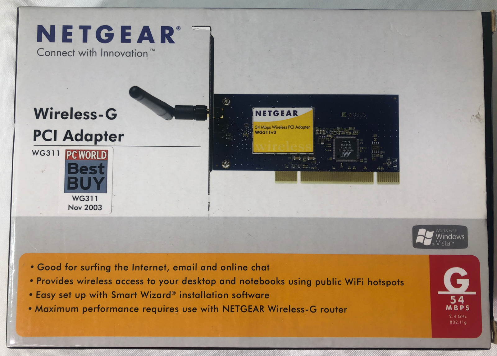 2 NetGear WG311NA (NTWLNGWG31NA) Wireless Adapter