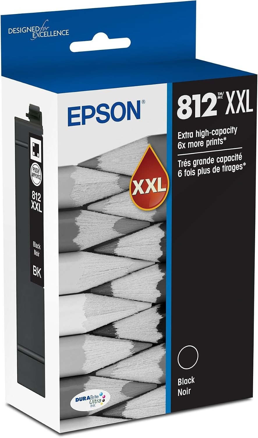 Epson 812XXL Genuine Extra High Capacity Black Ink T812XXL120-S 