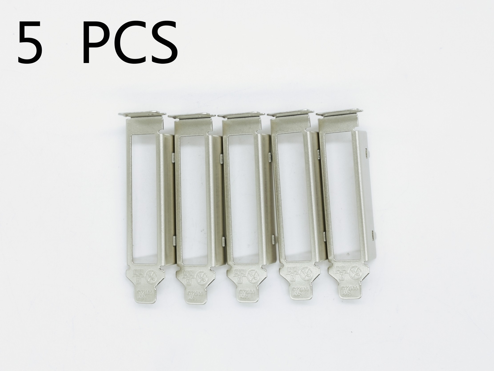 5PC Low Profile Bracket for HP NC364T; DELL H092P ,K828C ,HM9JY, YT674 Quad Port