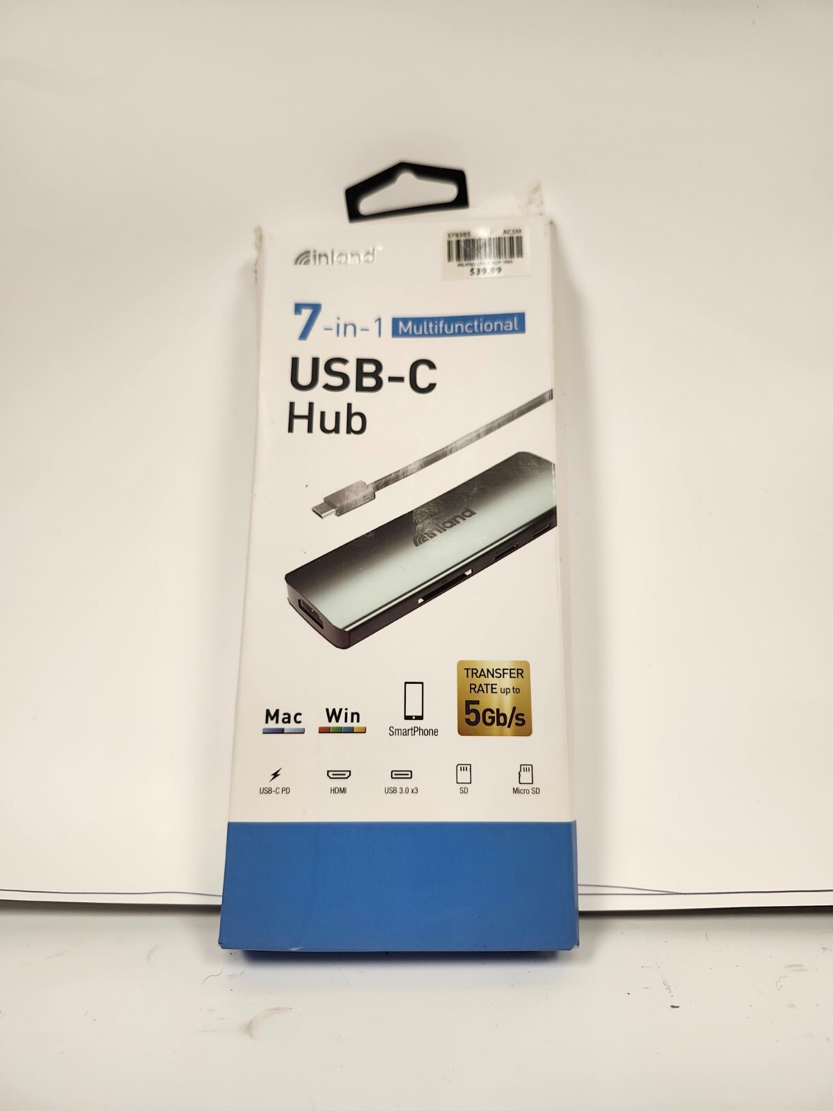Inland 7-in-1 Multifunctional USB-C Hub