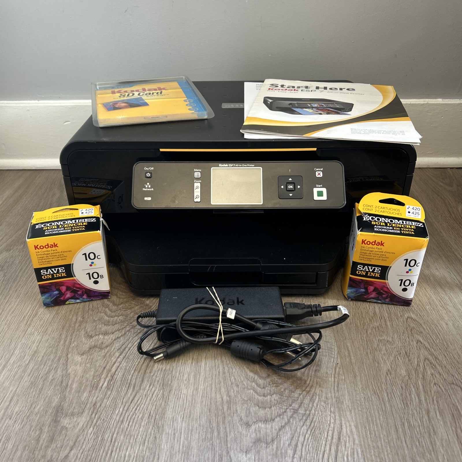 Kodak ESP 7 All in One Printer Scanner Photocopier w/ Ink Error Untested READ