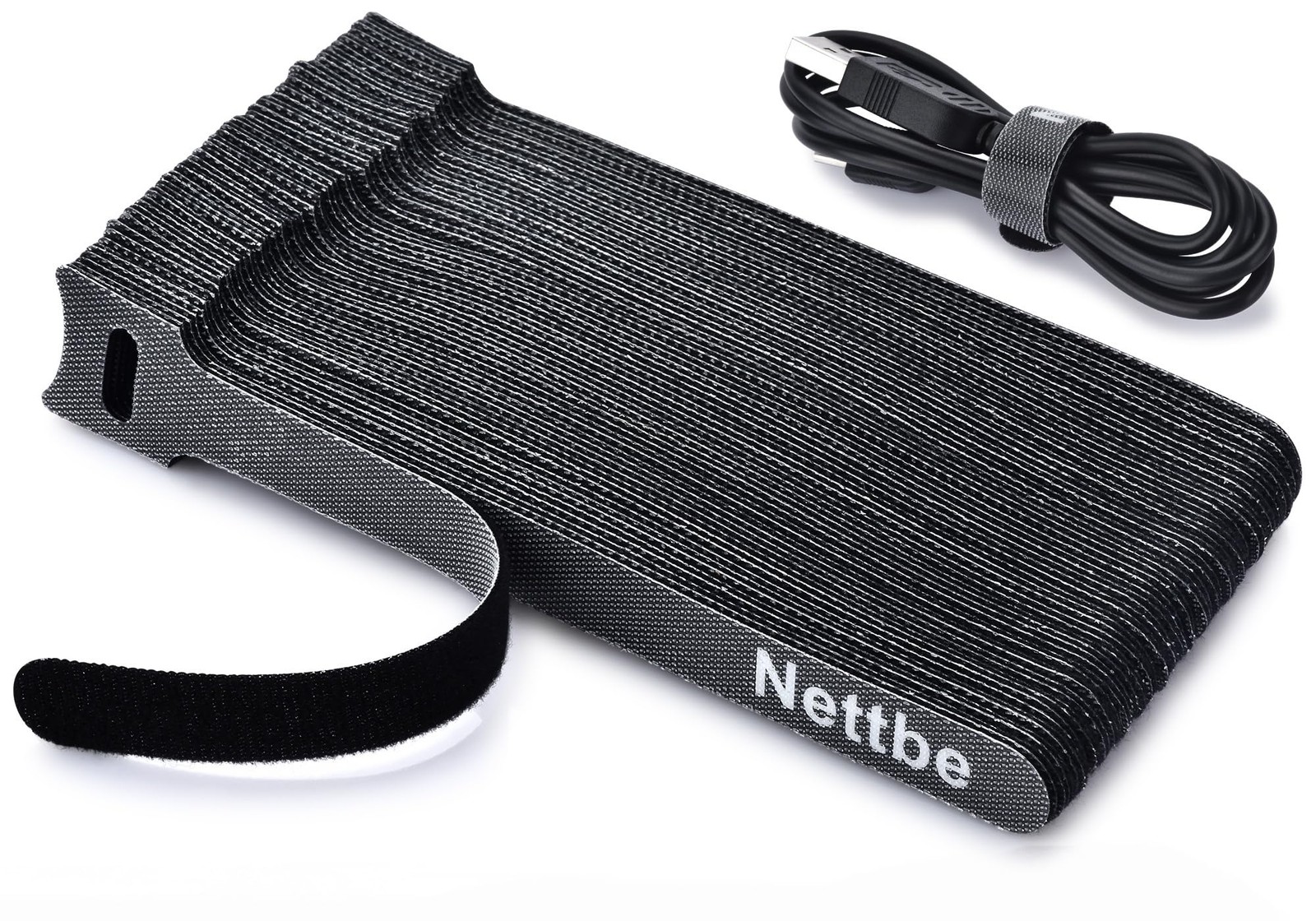 60PCS 6 Inch Reusable Cable Ties Adjustable Wire Organizer Cord Straps Hook Loop