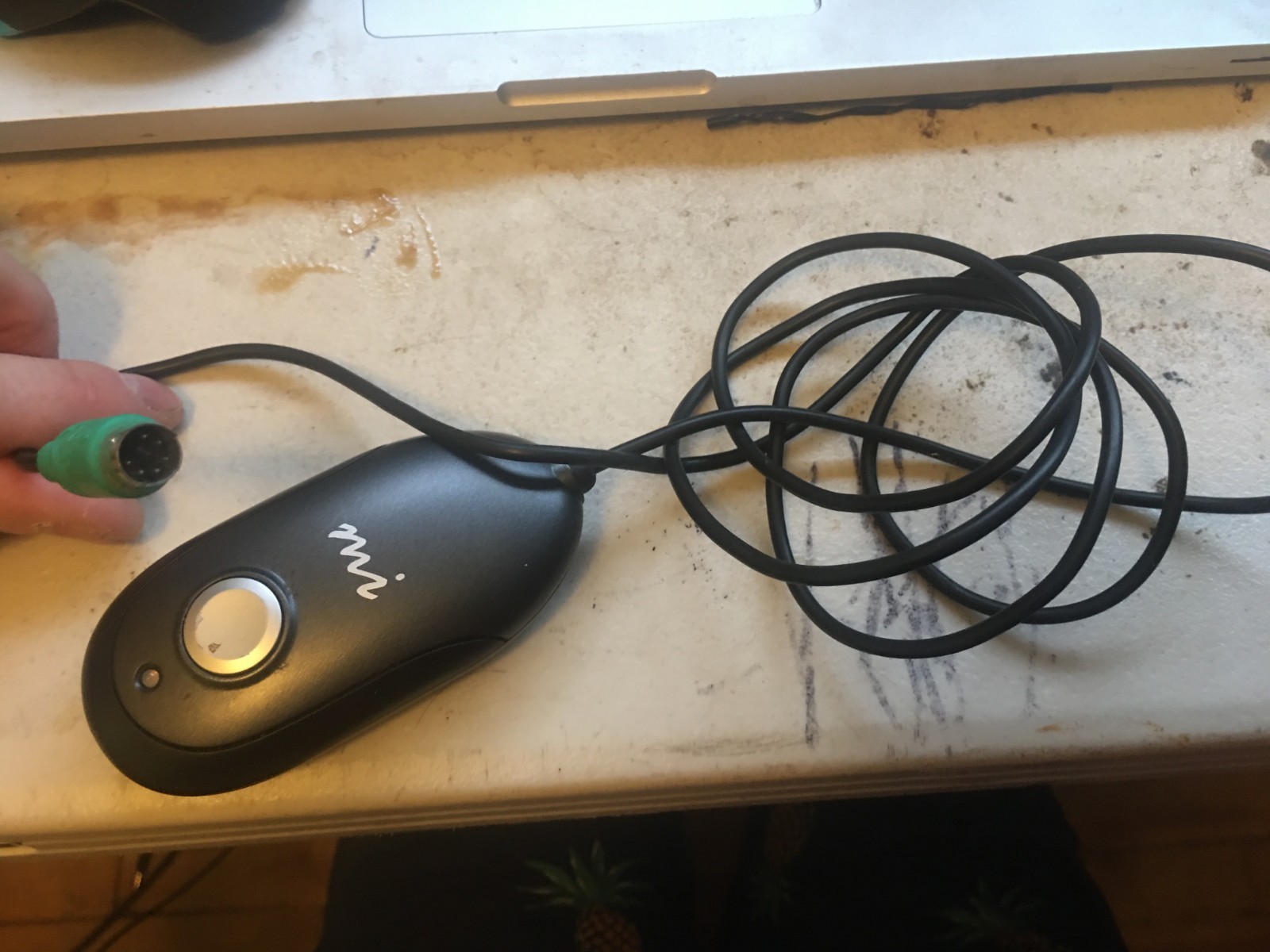 Micro innovations wireless Optical Mouse by Mi model pd950p ps2 adapter