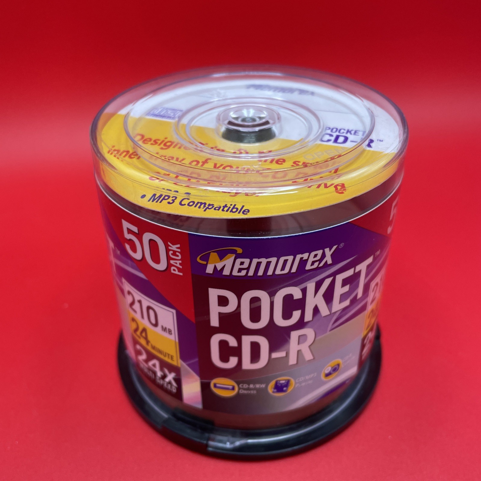 (31) NEW Memorex 3" Pocket CD-R Blank Mini Discs Open Box 24 minute 210 MB