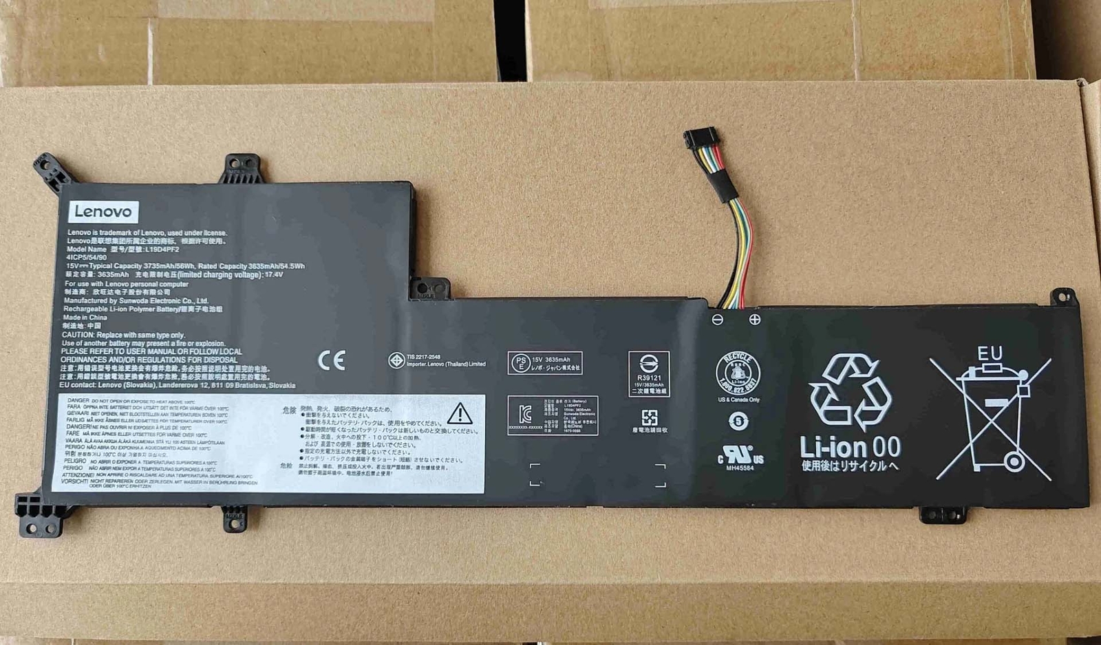 Genuine Battery L19L4PF2 L19D4PF2 For Lenovo IdeaPad 3-17IIL05 3-17ADA05 17ARE05