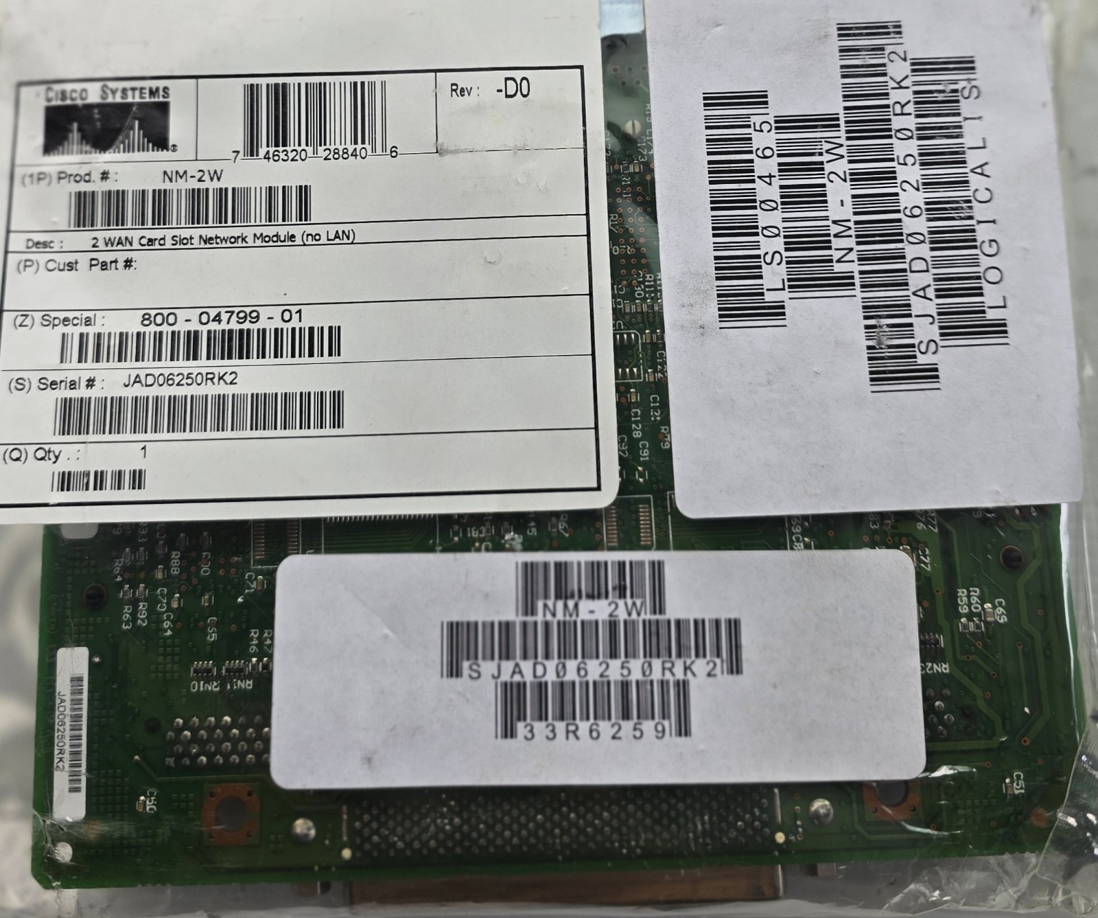 Cisco Systems 2 WAN Card Slot Network Module NM-2W
