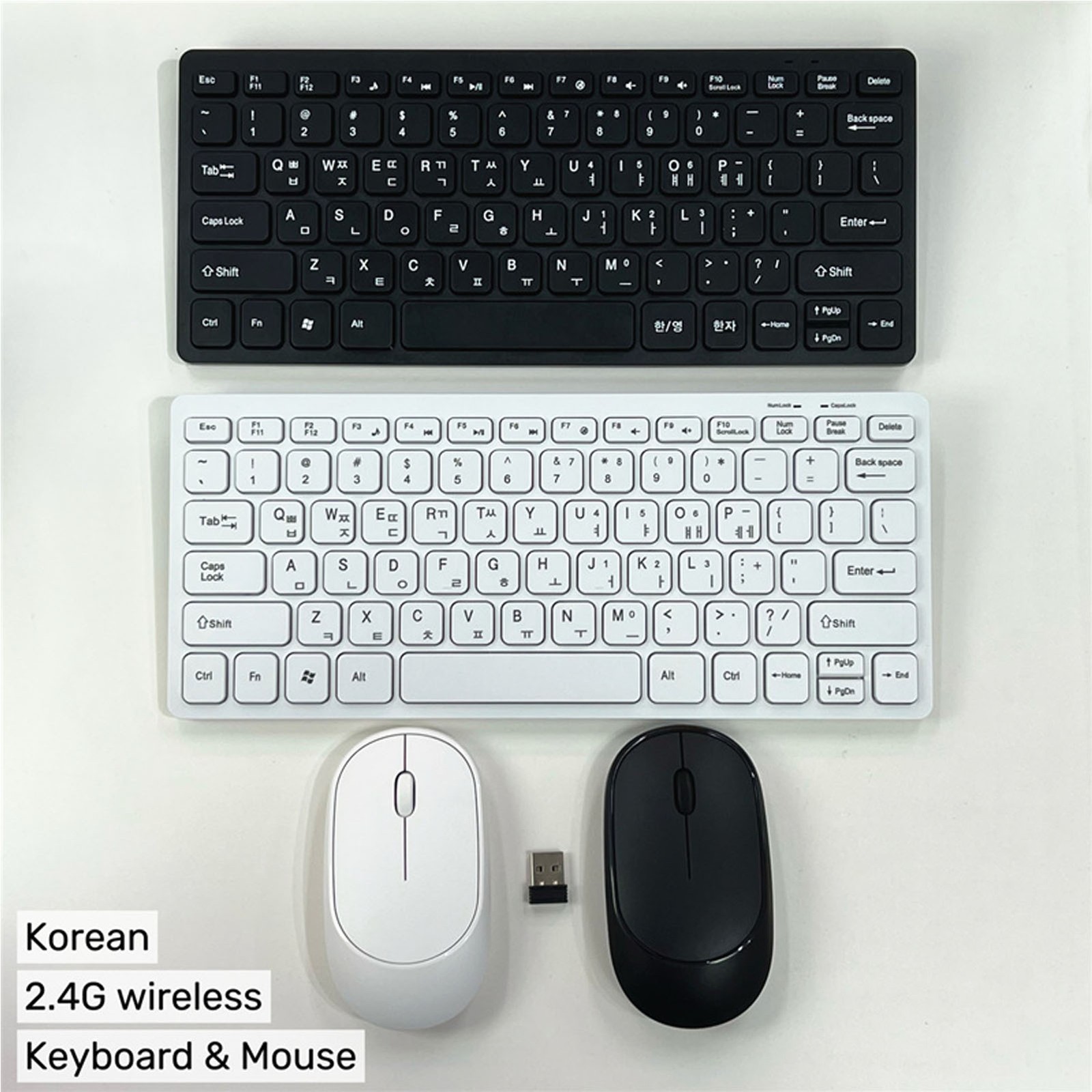 78 Key Wireless Korean Keyboard Lightweight For PC Laptop Premium