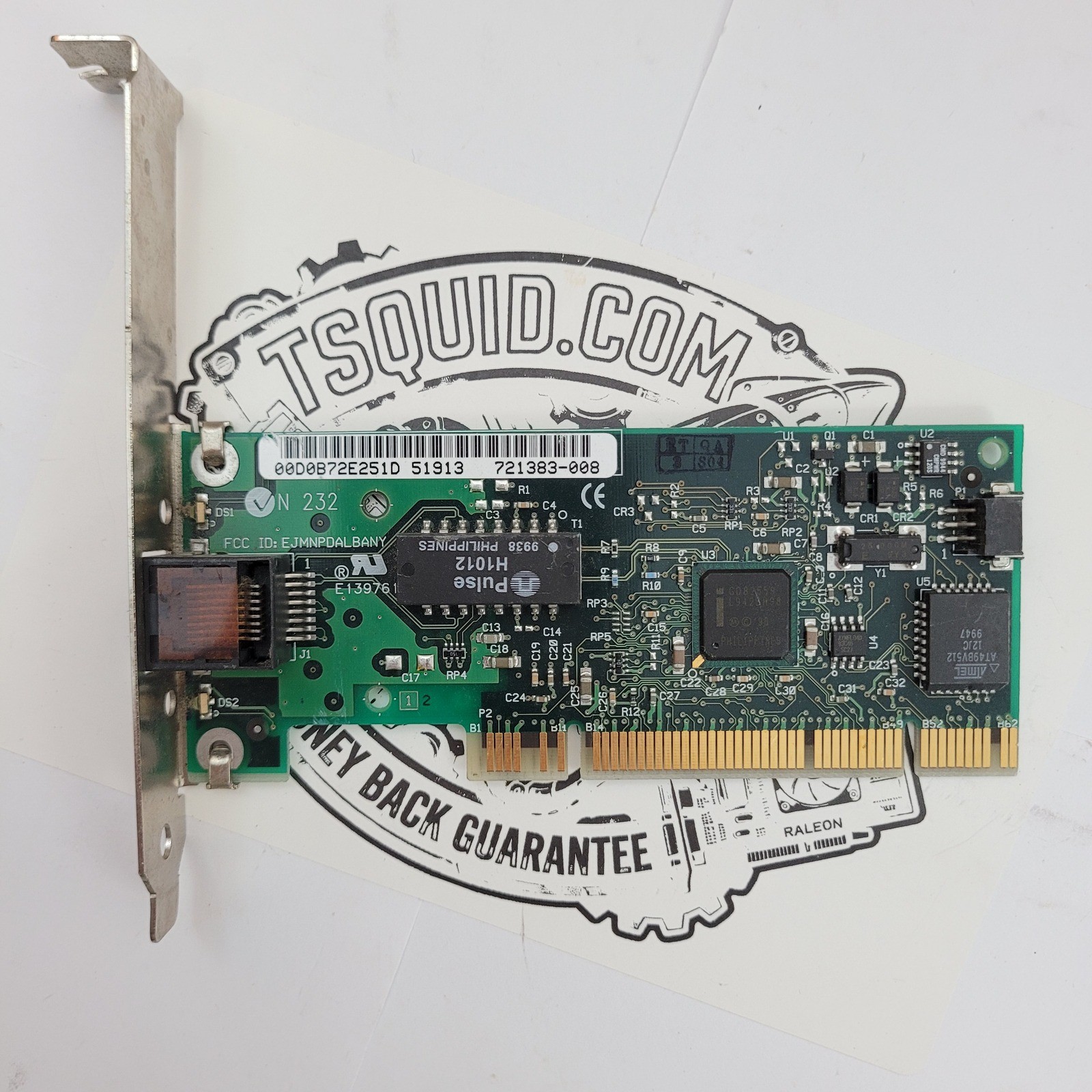 Intel Network Interface Card PC 721383-008 PCI Ethernet RJ45 Adapter