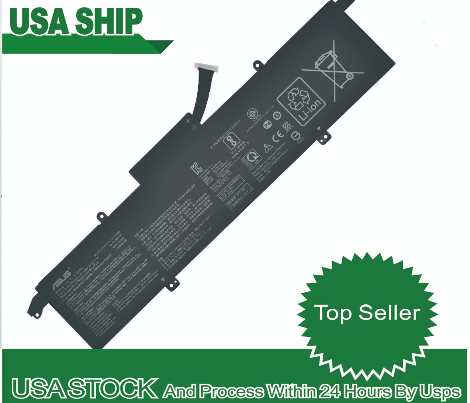  USA New Genuine C41N1908 battery for ASUS ROG Zephyrus G14 ga401 GA401II GA401i