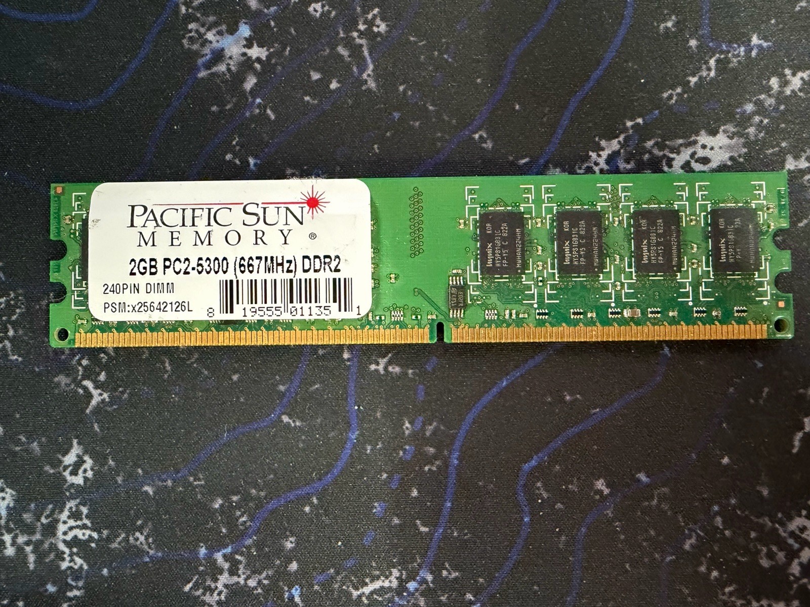 DDR2 2GB PC2-5300 DIMM 667MHz PACIFIC SUN MEMORY