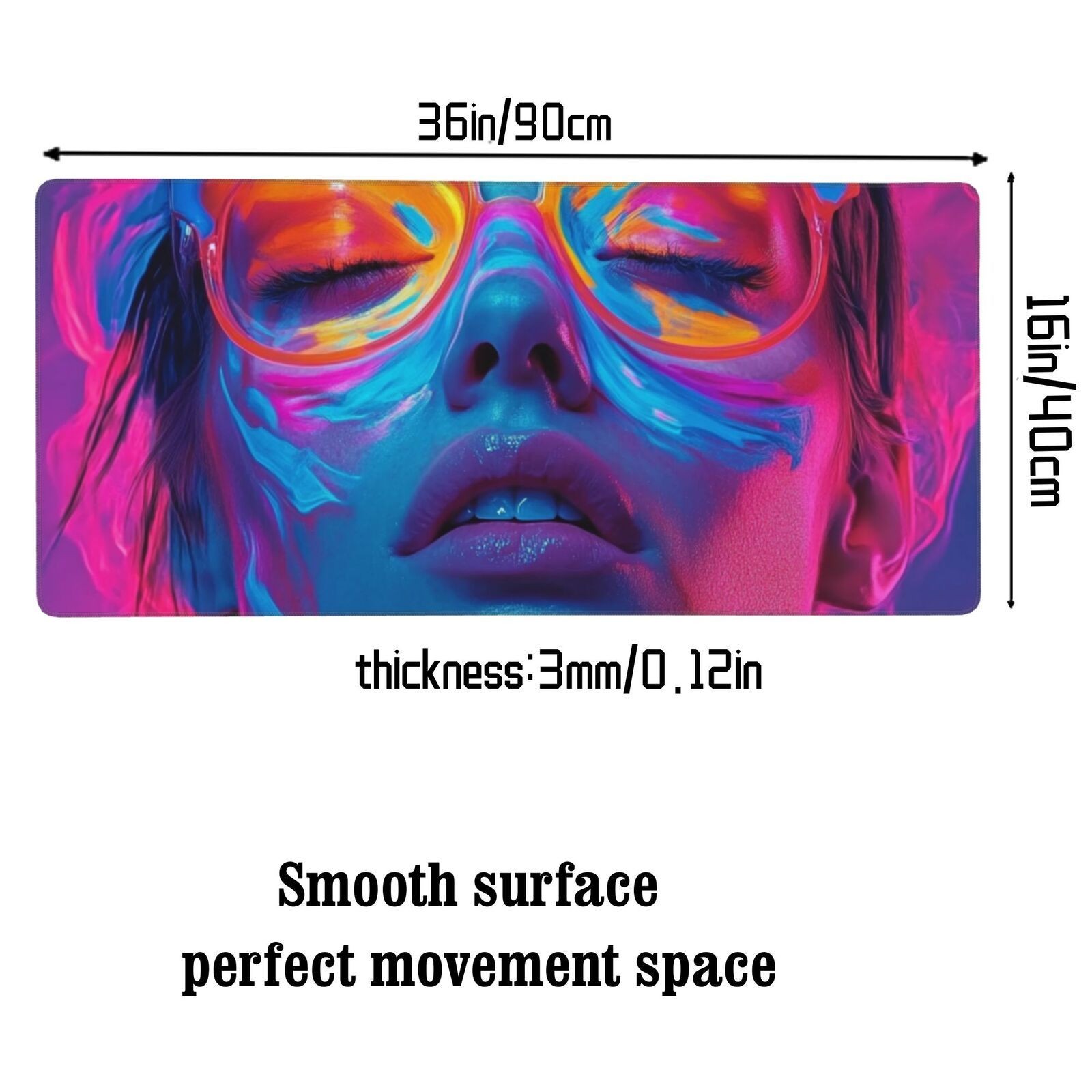 1pc a Bright Neon Color Palette Designed for Striking Posters, Featuring a Lar