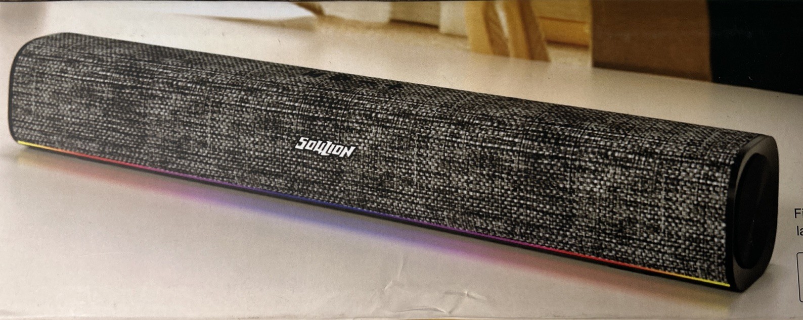 SOULION R100 Computer Speakers USB Powered Blue LED Glow Lights 10W Peak Sound