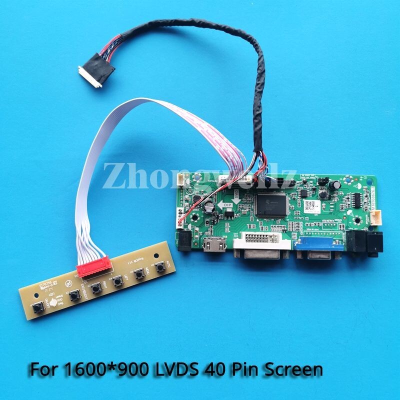 For LP156WD1-TLD2/TLD3 1600x900 HDMI+DVI+VGA Panel LVDS 40-Pin Driver Board Kit