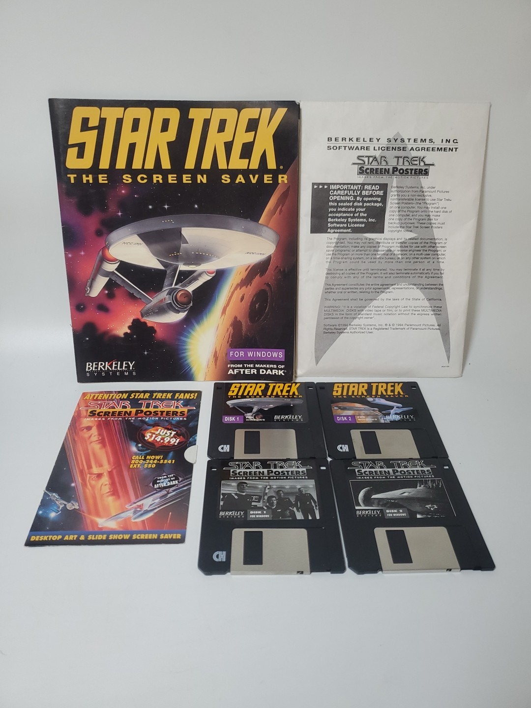 Star Trek: The Screen Saver - Vintage Software Plus Screen Posters 