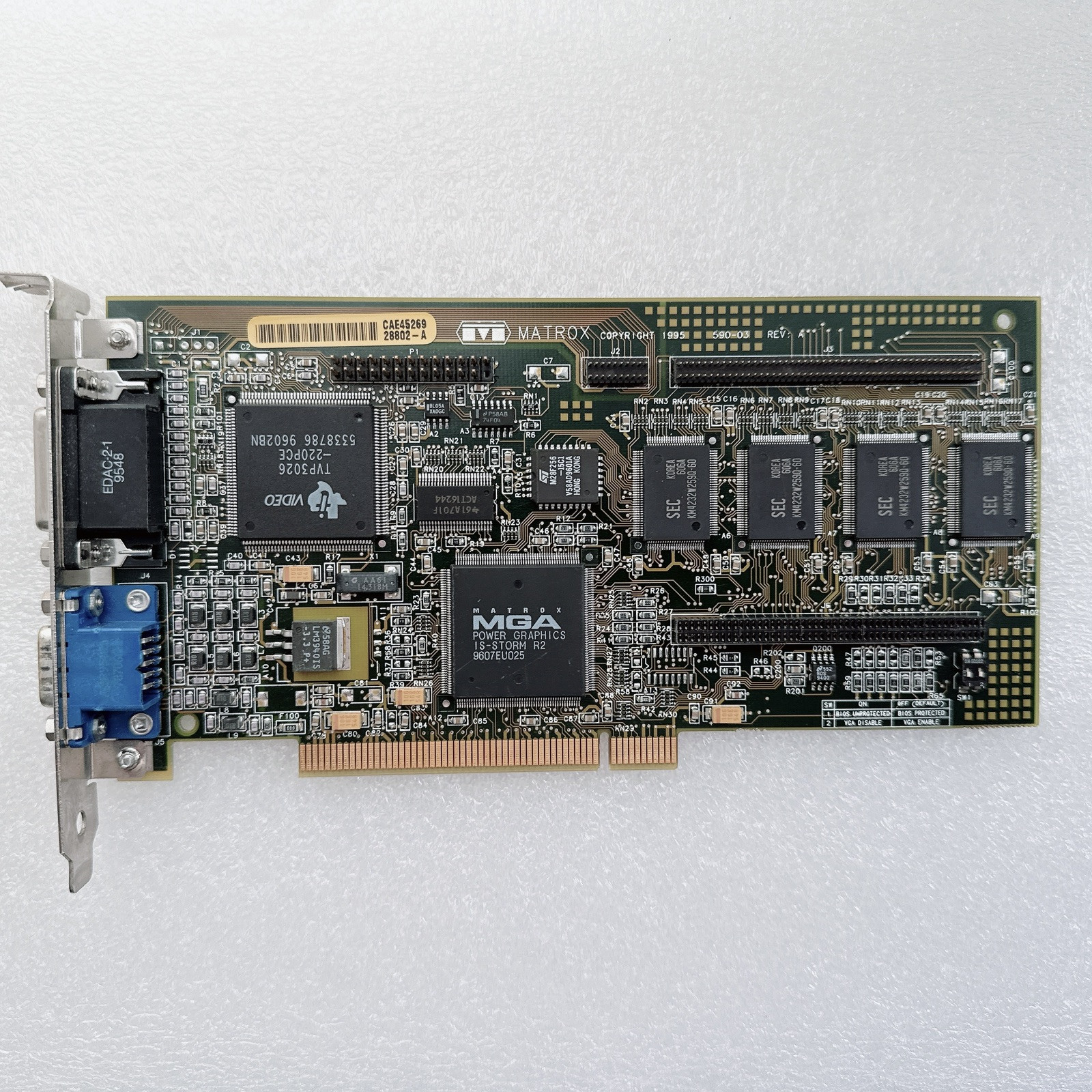 Matrox MGA-MIL/4N Matrox MGA Millennium - PCI - Verified Working