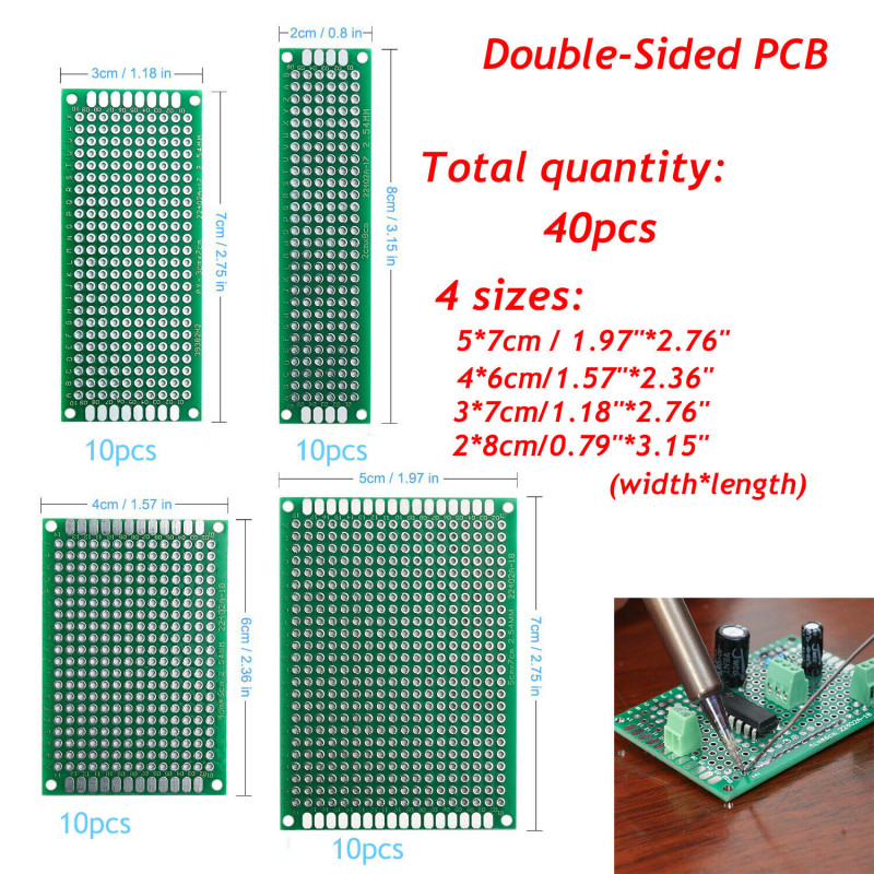 Double Side Pcb 2*8Cm 3*7Cm 4*6Cm 5*7Cm Diy Universal Printed Circuit Pcb Board