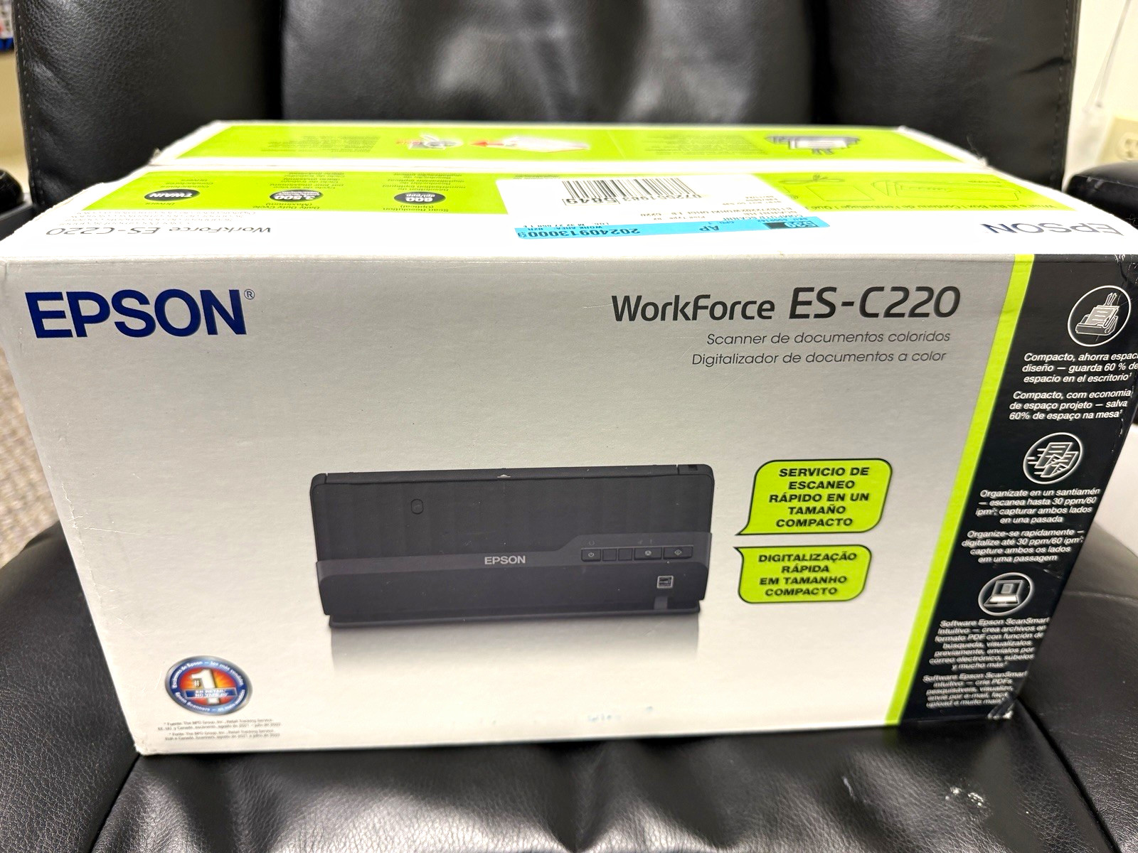 Epson WorkForce ES-C220 Duplex Portable Desktop Scanner