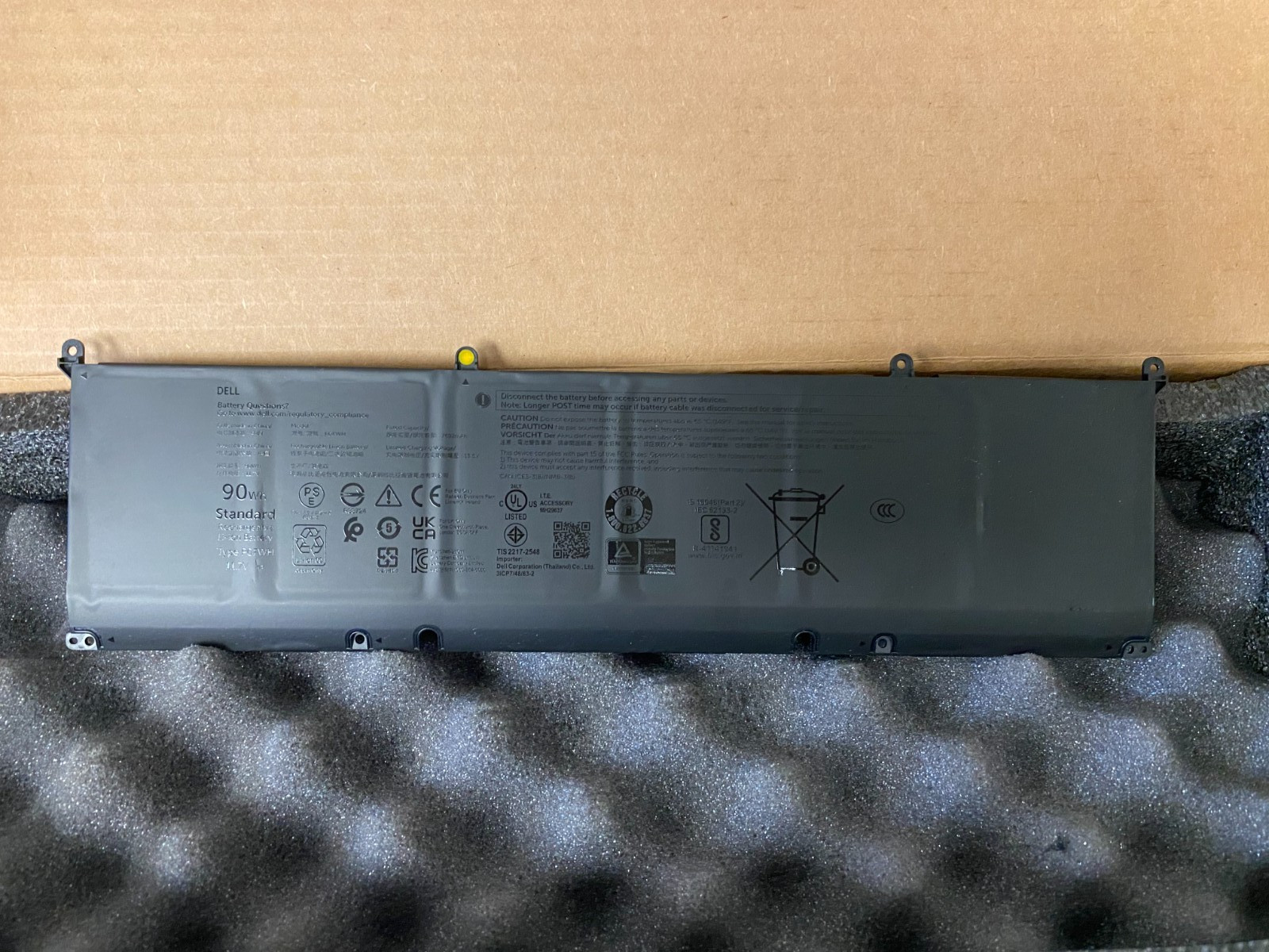 NEW Alienware m16 R2 90Wh 6 Cell Laptop Battery Dell P0FWH HGJCY M9DG0 1969N