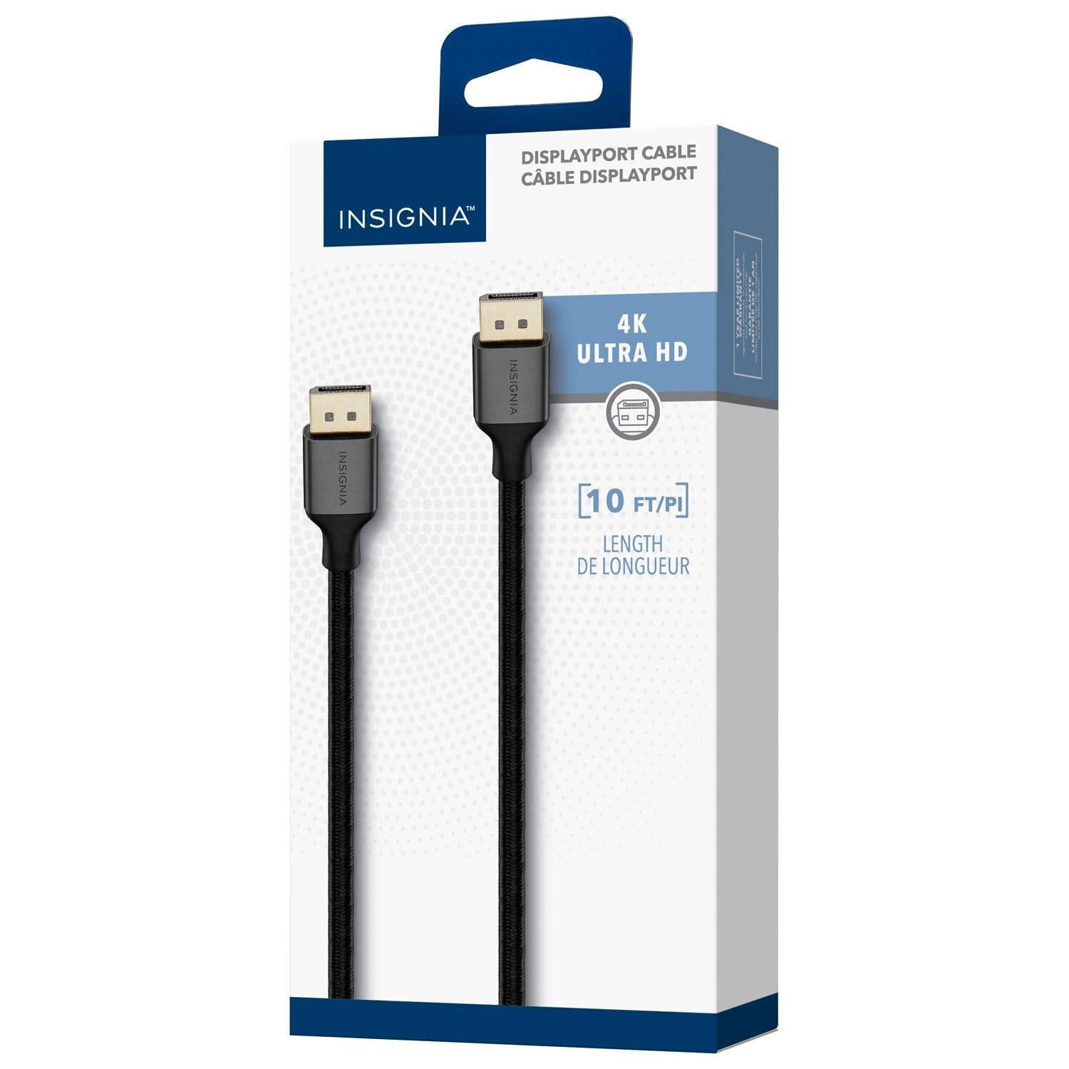 Insignia 3m (10 ft) DisplayPort to DisplayPort Cable 4K Ultra HD (NS-PCDPDP10-C)